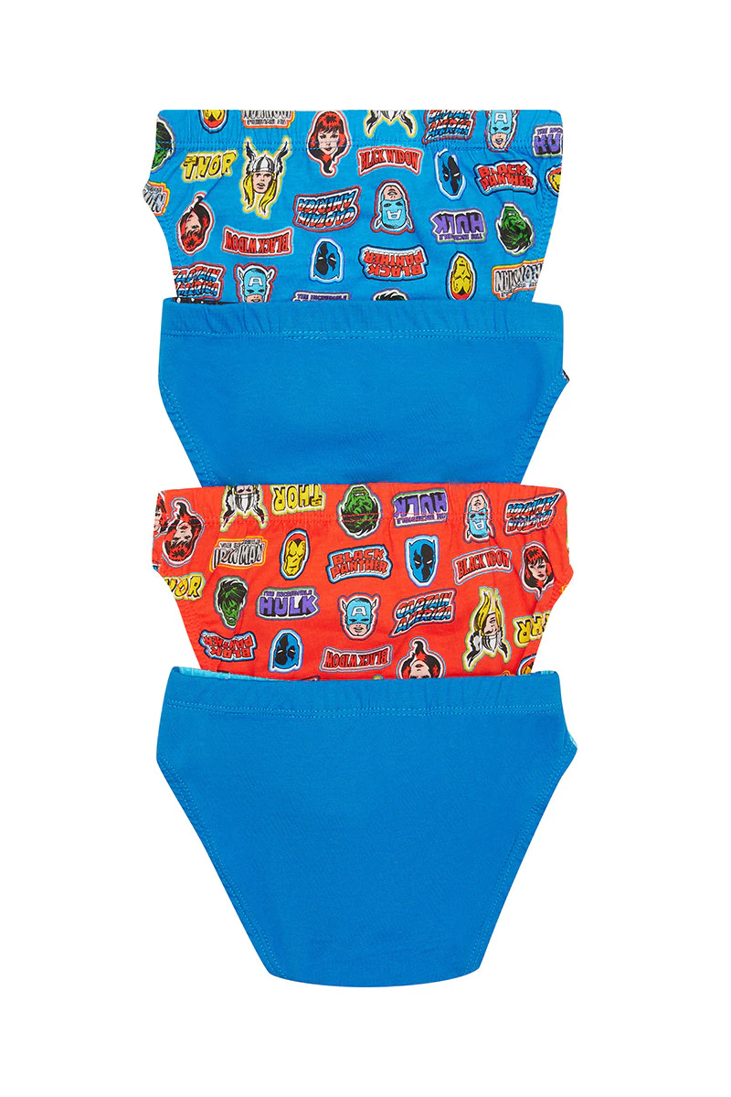 Boys Marvel Comics Brief 4 Pack