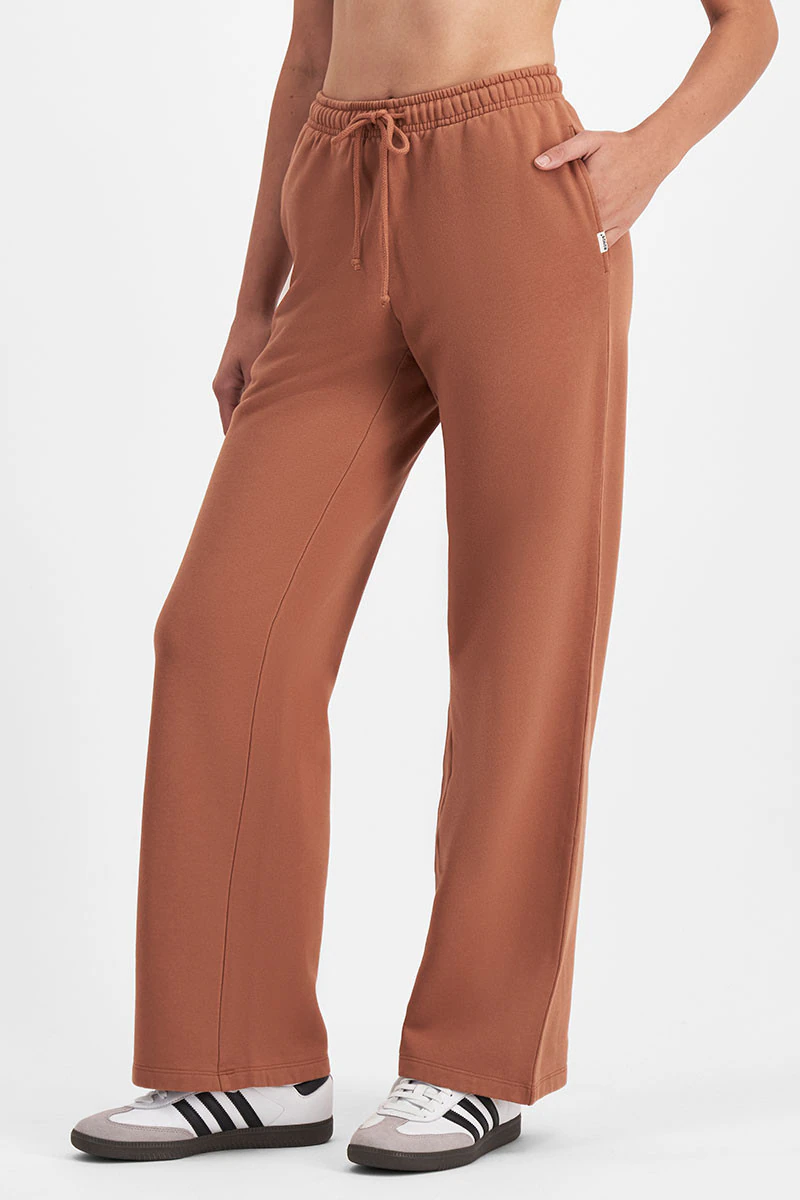 Sweats Cotton Fleece Straight Leg Trackie