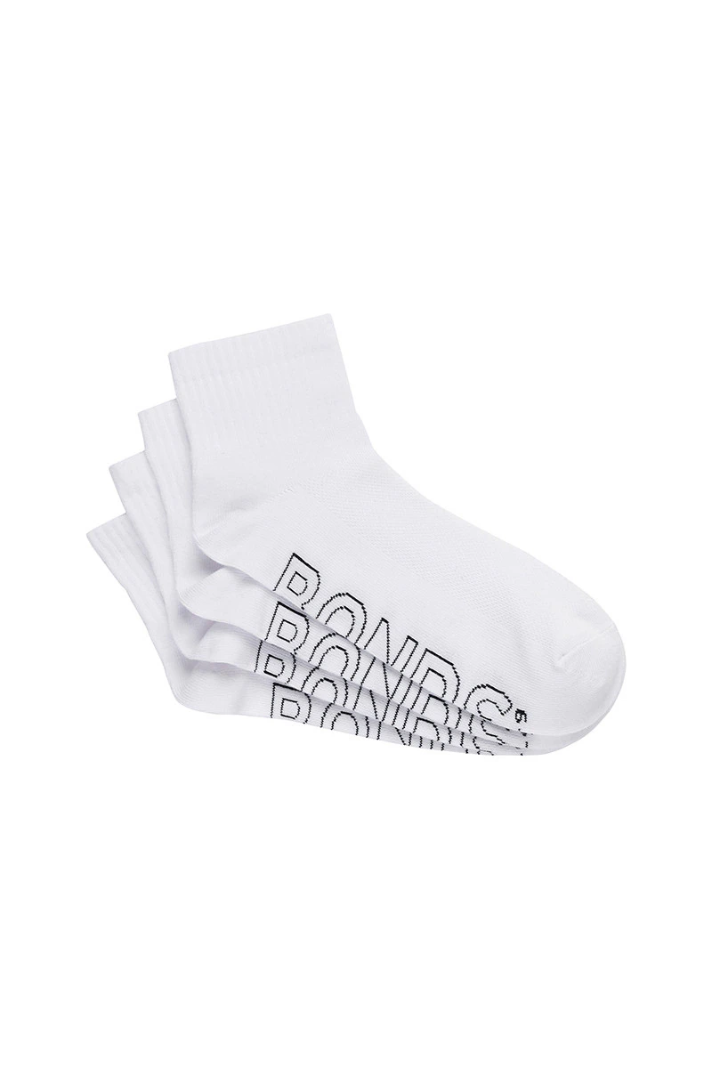 Mens Logo Lightweight Quarter Crew 4 Pack