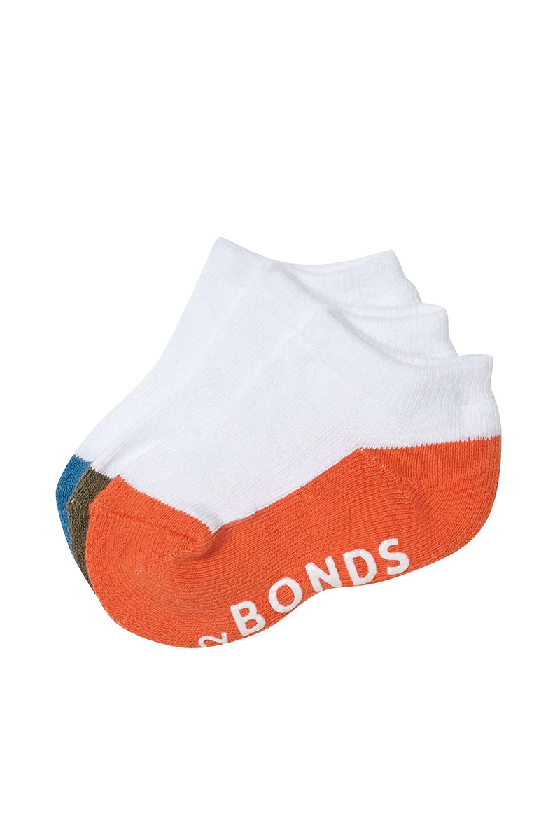 Baby Logo Cushioned Low Cut Socks 3 Pack