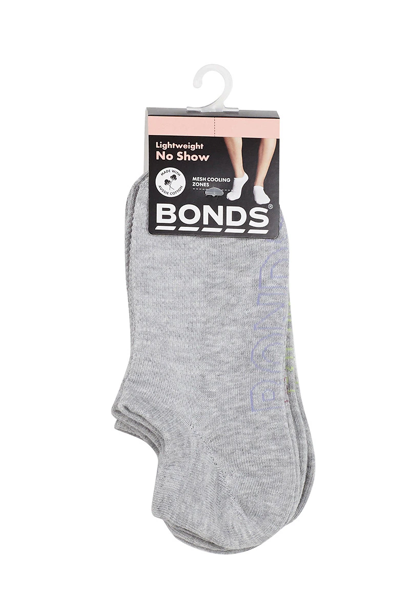 Womens Logo Light No Show Socks 4 Pack