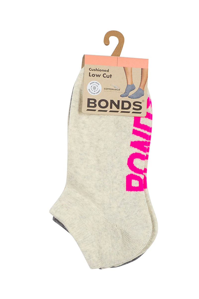 Womens Logo Cushioned Low Cut Socks 3 Pack
