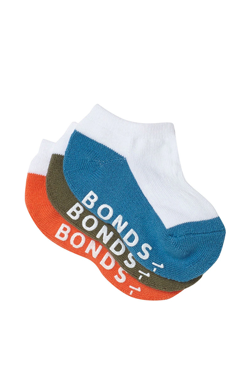 Baby Logo Cushioned Low Cut Socks 3 Pack