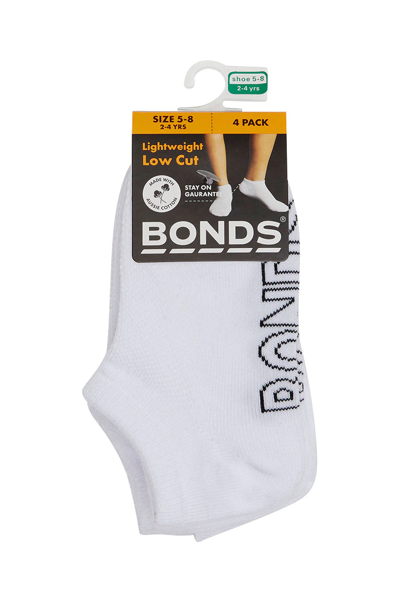 Kids Logo Light Low Cut 4 Pack