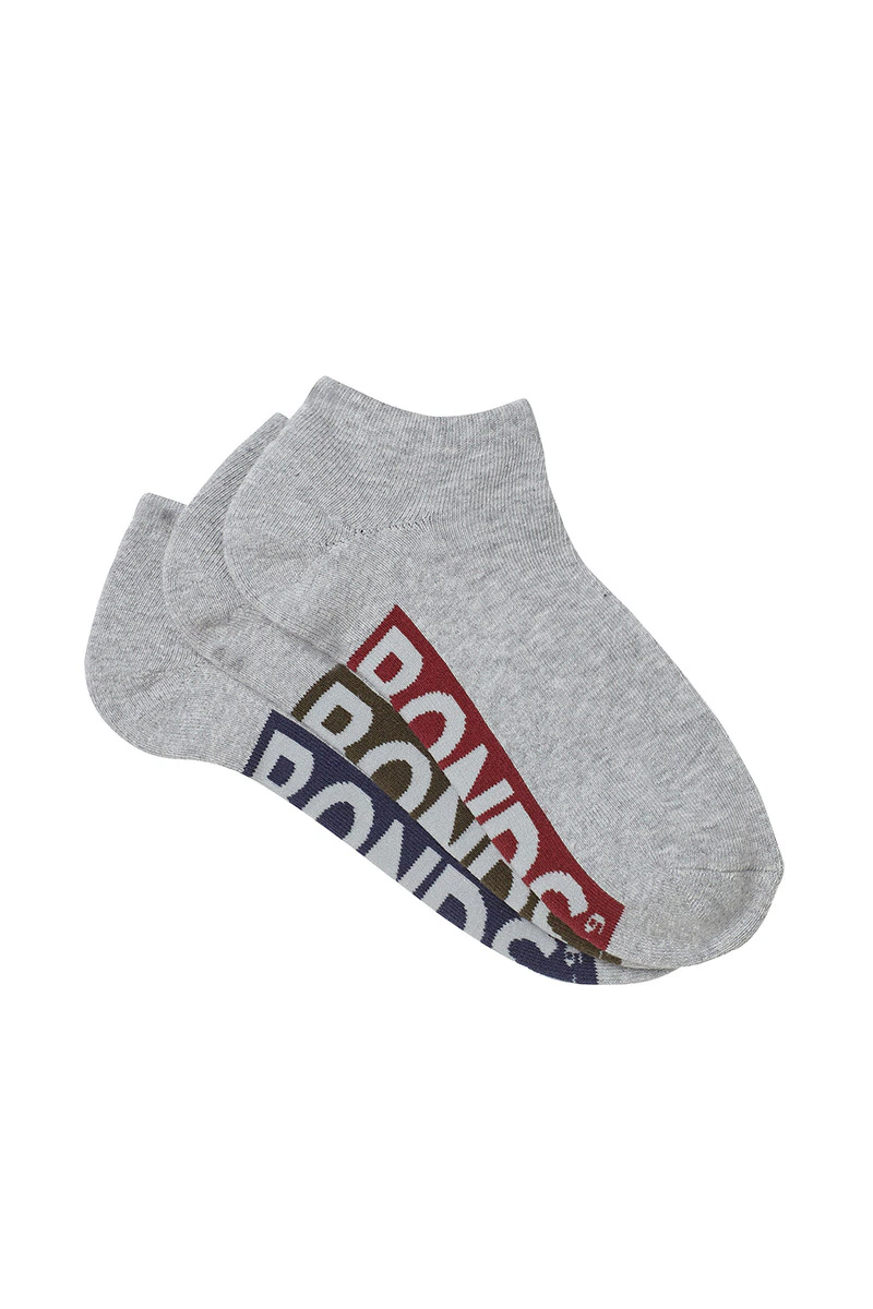 Mens Logo Cushioned Low Cut Socks 3 Pack
