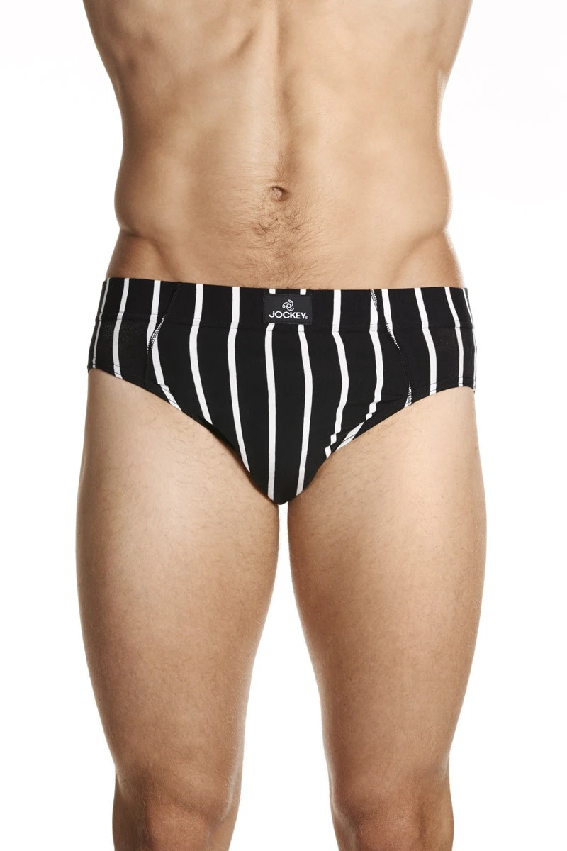 Jockey Sports Stripe Brief