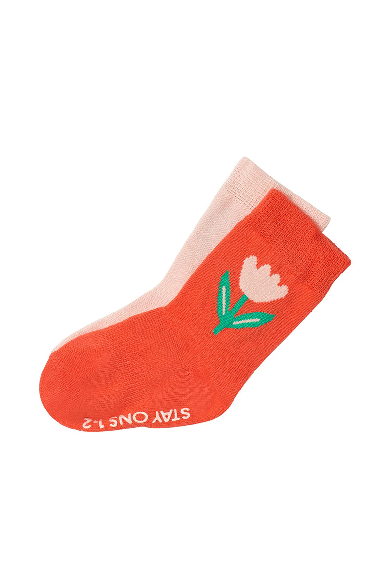 Baby Stay On Pattern Crew Socks 2 Pack