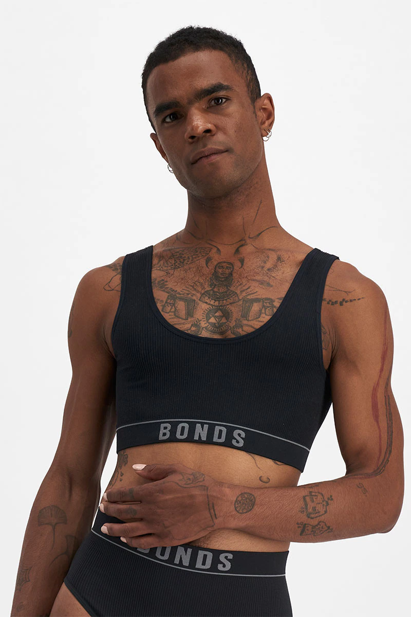 Retro Rib Scoop Crop