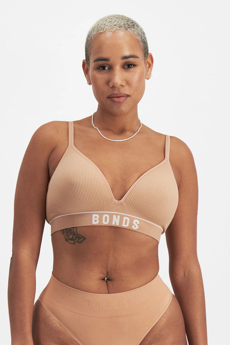 Retro Rib™ Seamless Wirefree Tee Bra