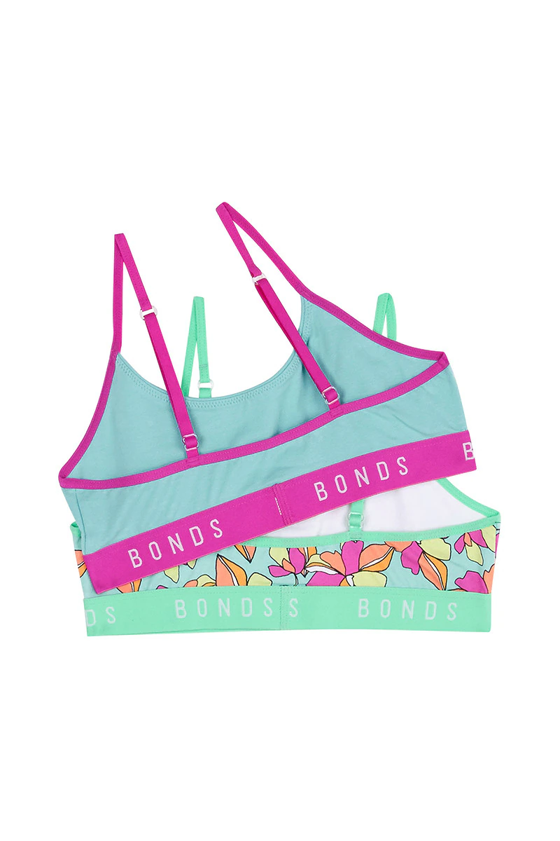 Girls Hipster Scoop Crop 2 Pack