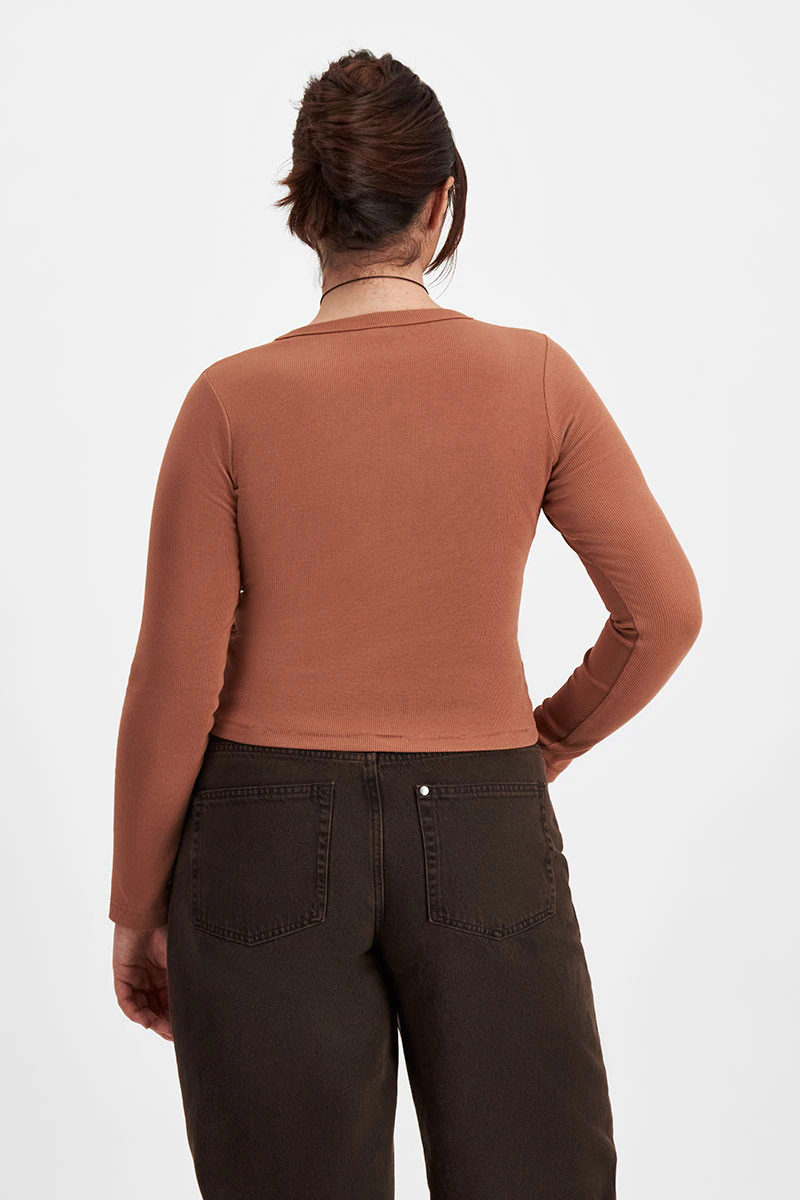 Icons Rib Scoop Long Sleeve Tee