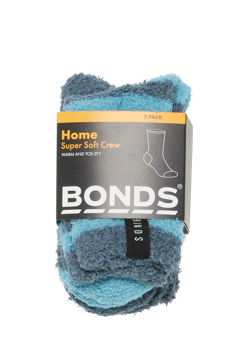 Kids Supersoft Crew Socks 2 Pack