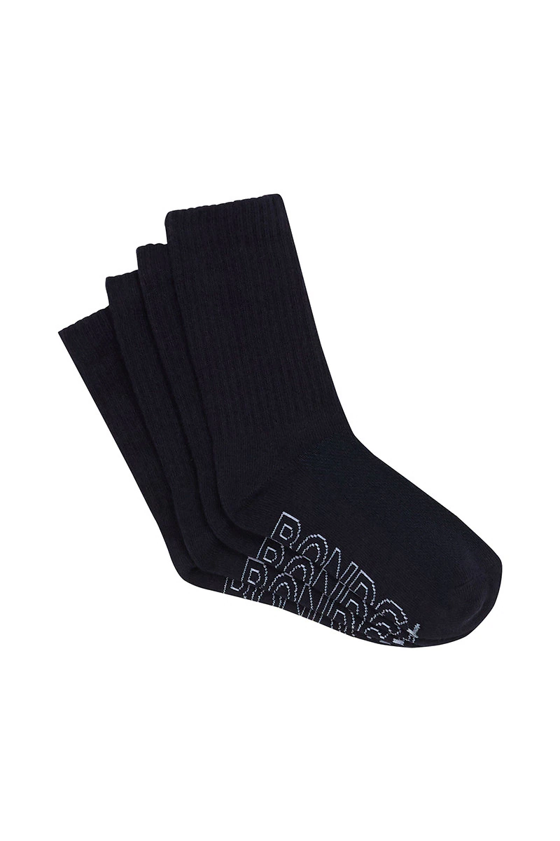 Kids Logo Light Crew Socks 4 Pack
