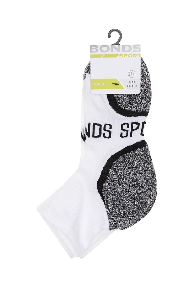 Mens Ultimate Comfort Quarter Crew Socks 2 Pack