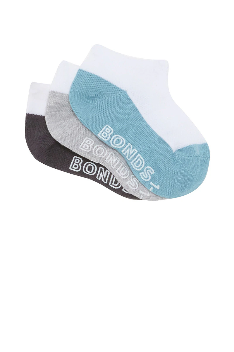 Baby Logo Lightweight Low Cut Socks 3 Pack