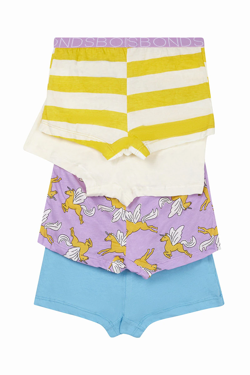 Girls Shortie 4 Pack