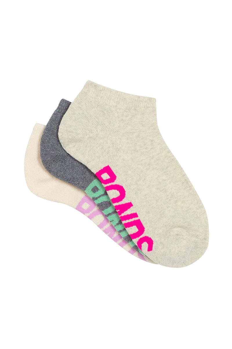 Womens Logo Cushioned Low Cut Socks 3 Pack