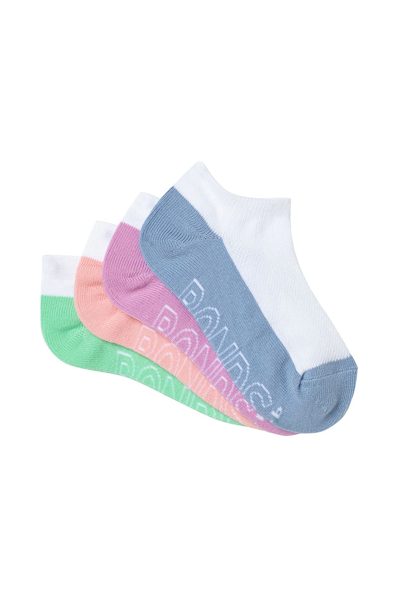 Kids Logo Light Low Cut Socks 4 Pack
