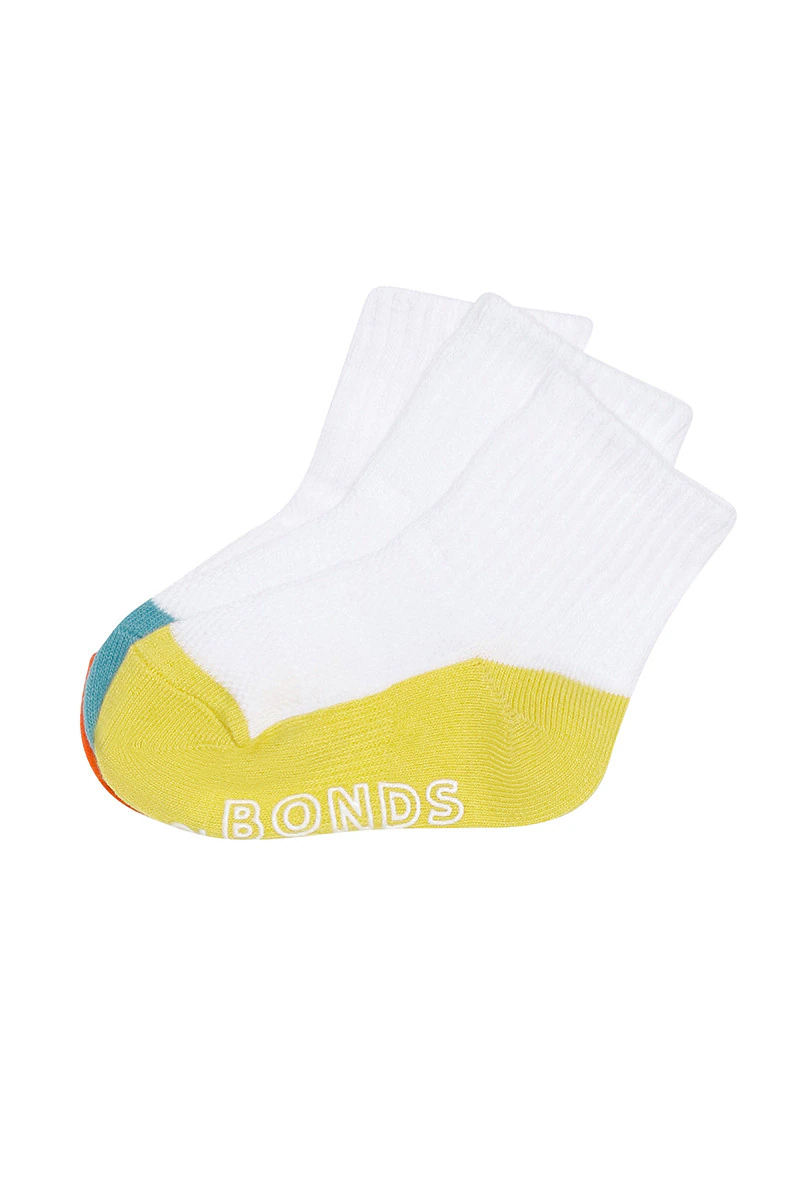 Baby Lightweight Quarter Crew Socks 3 Pack