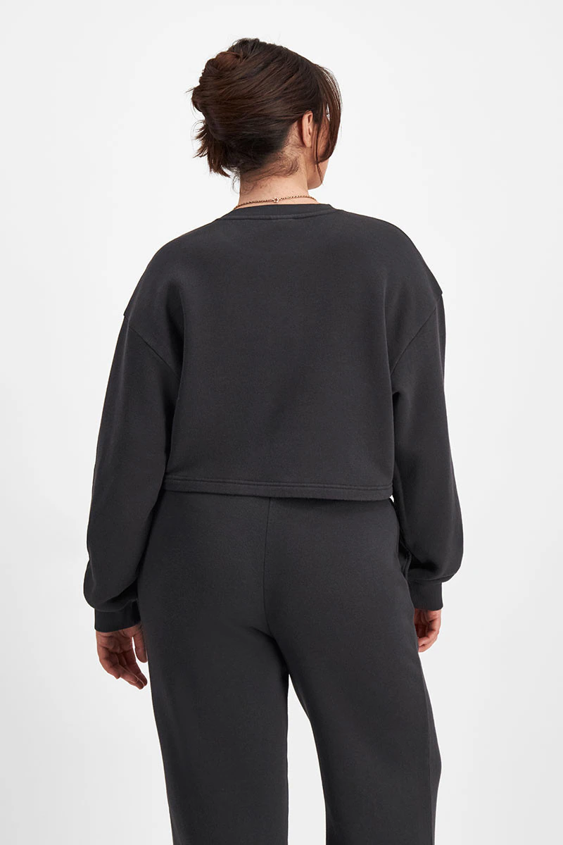 Sweats Cropped Fleece Pullover