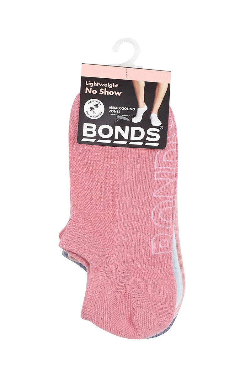 Womens Logo Light No Show Socks 4 Pack