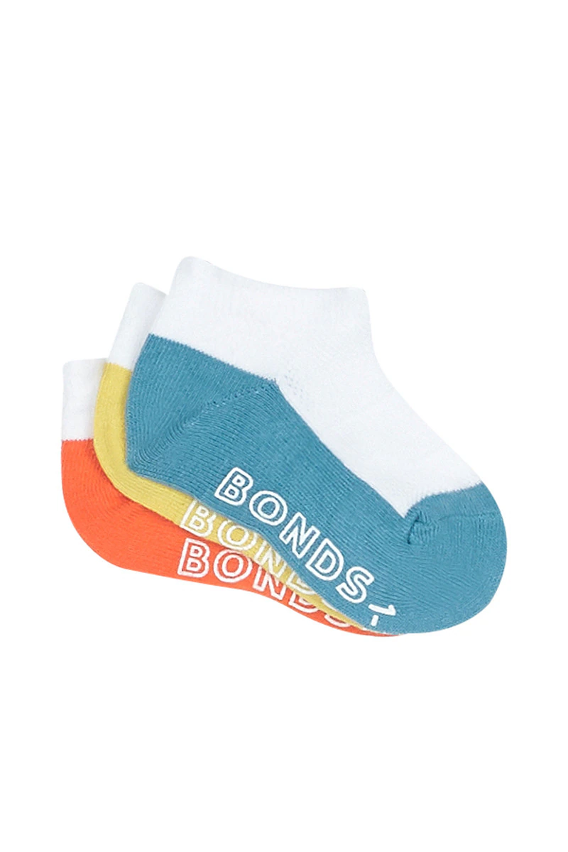 Baby Lightweight Low Cut Socks 3 Pack