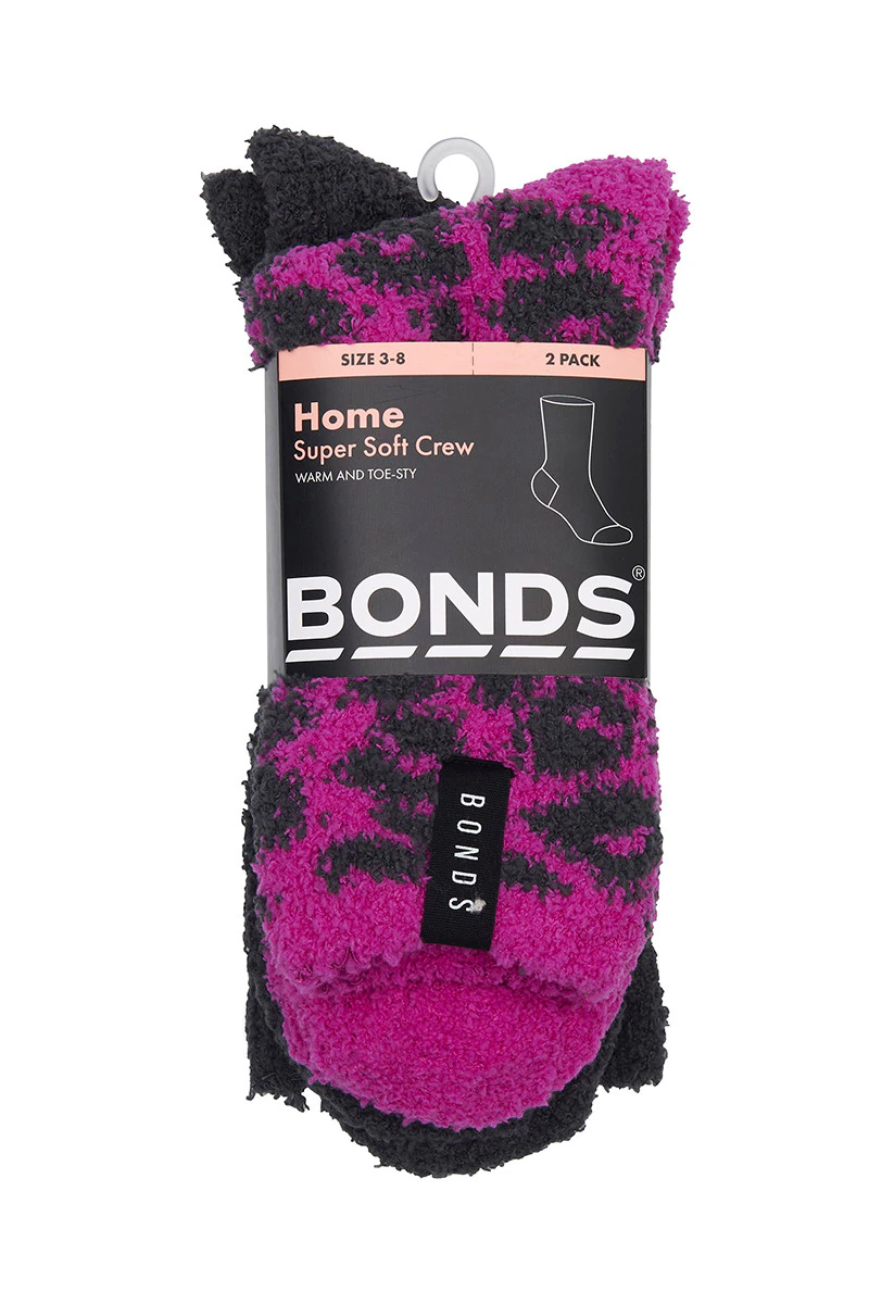 Womens Supersoft Crew Socks 2 Pack