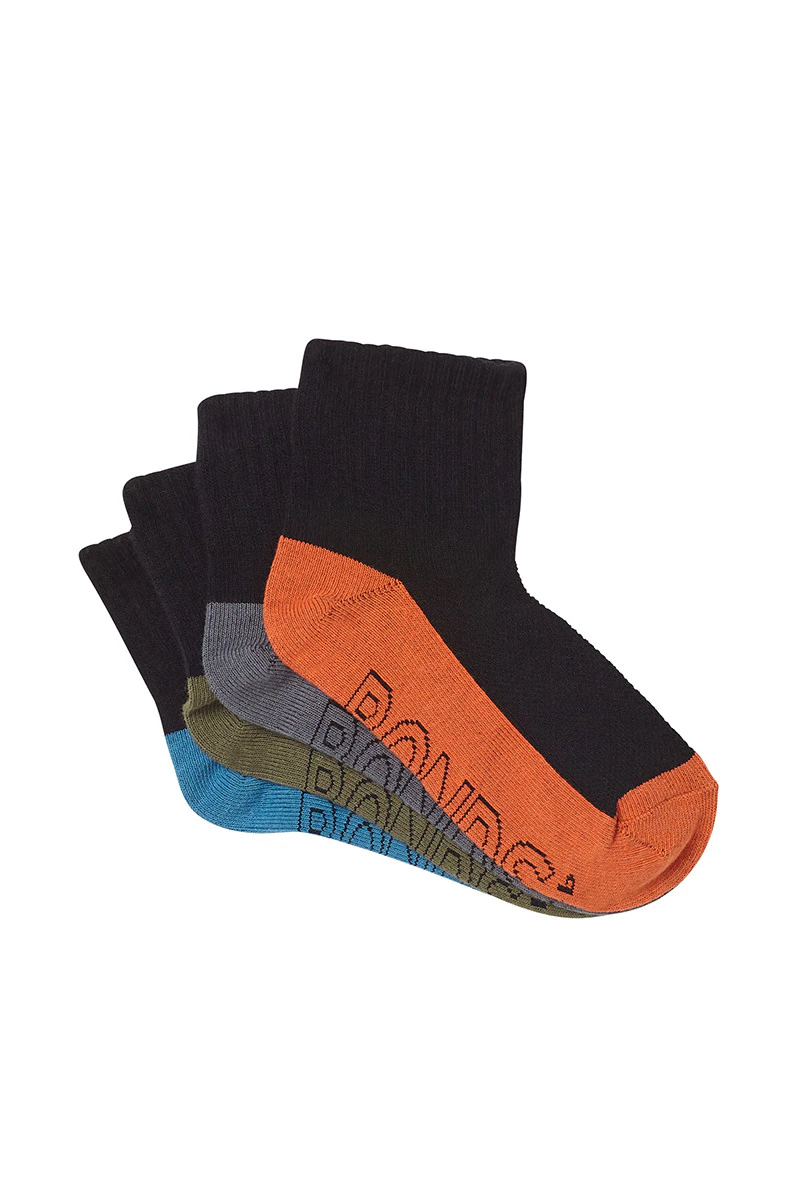Kids Logo Light Quarter Crew Socks 4 Pack