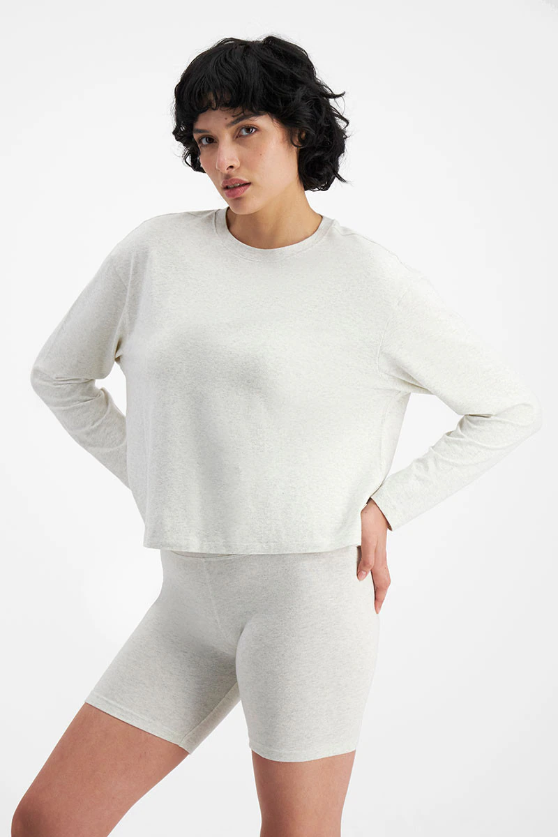 Sleep Long Sleeve Brushed Jersey Tee