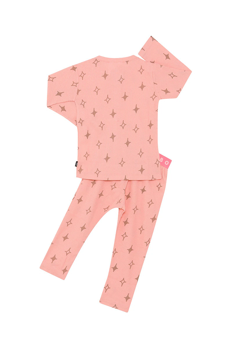Kids Long Sleeve Waffle Sleep Set