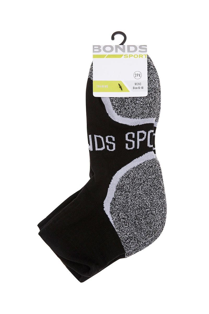 Mens Ultimate Comfort Quarter Crew Socks 2 Pack