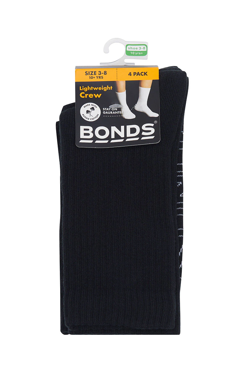 Kids Logo Light Crew 4 Pack