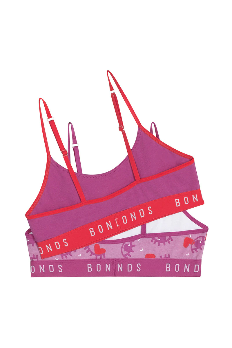 Girls Hipster Scoop Crop 2 Pack