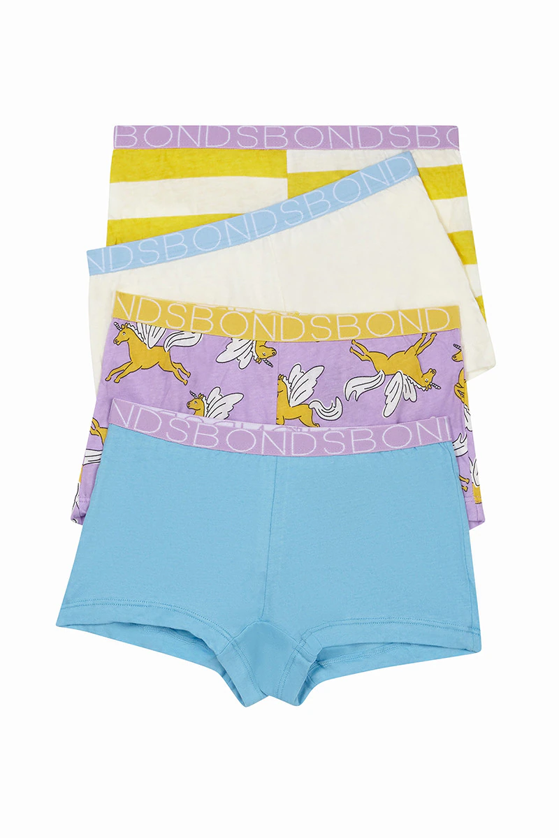 Girls Shortie 4 Pack