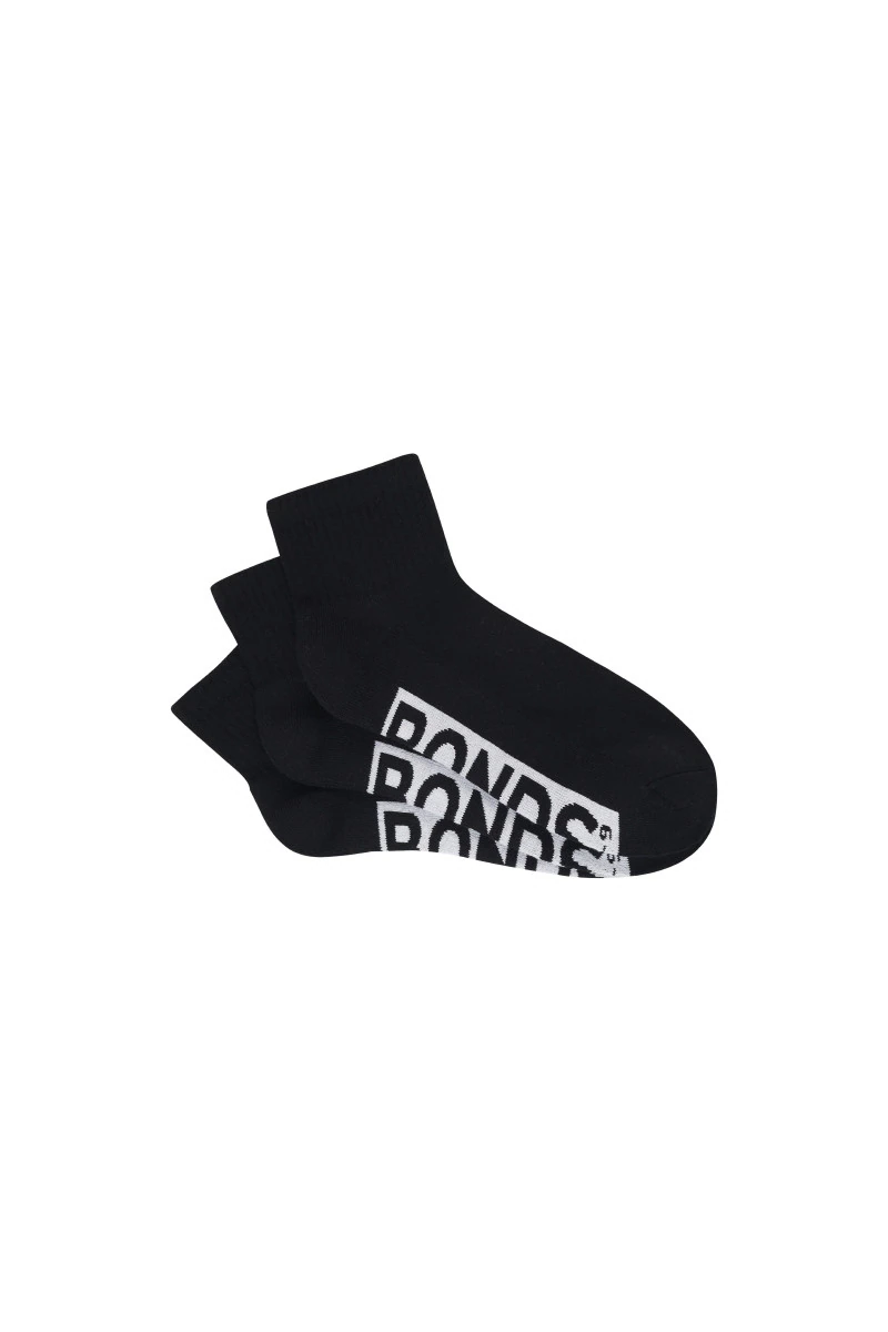 Mens Logo Cushioned Quarter Crew 3 Pack