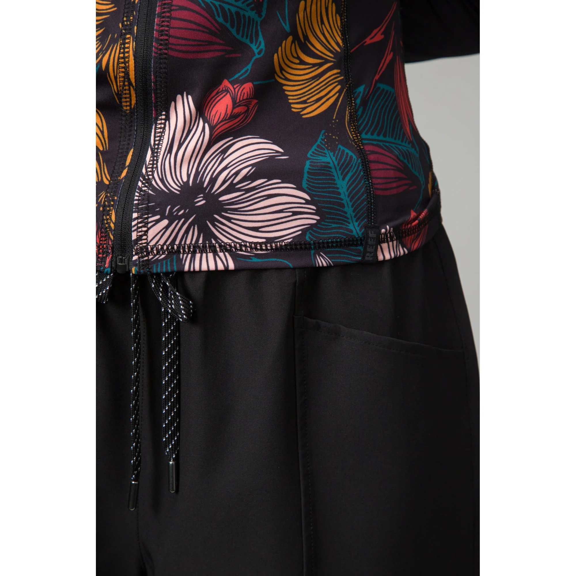 Crest Mock Zip Top UPF 40