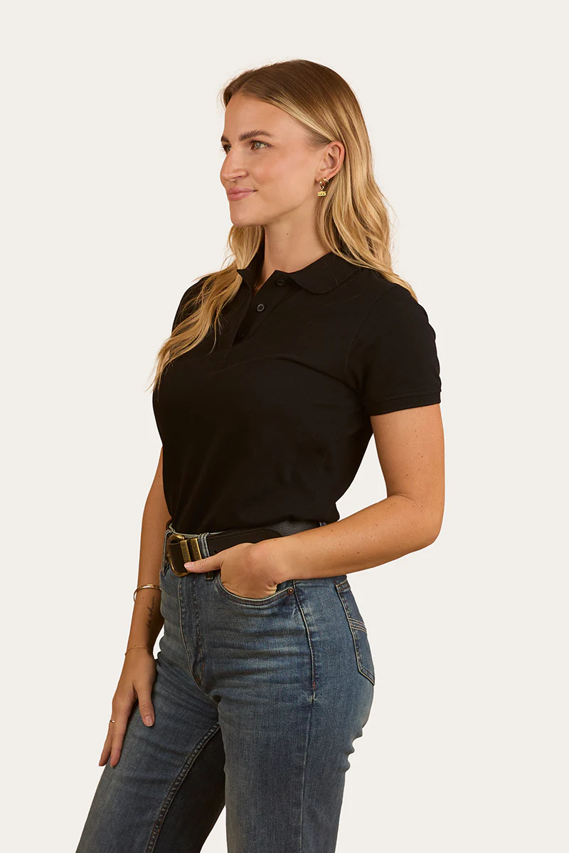 Custom Womens Polo - Black