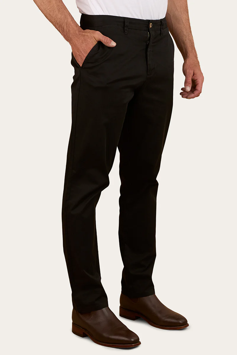 Parsons Mens Slim Fit Chino Pant - Black
