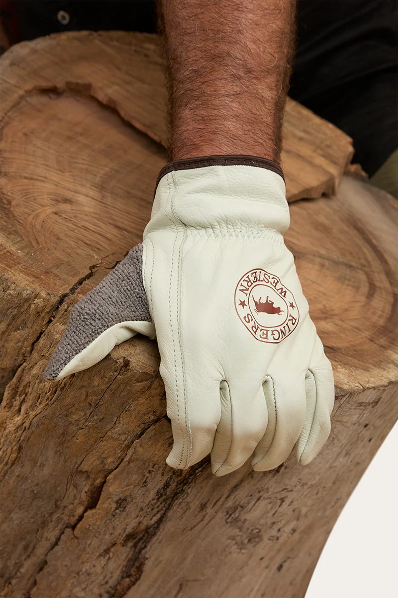 Big Dog Leather Gloves - Ivory