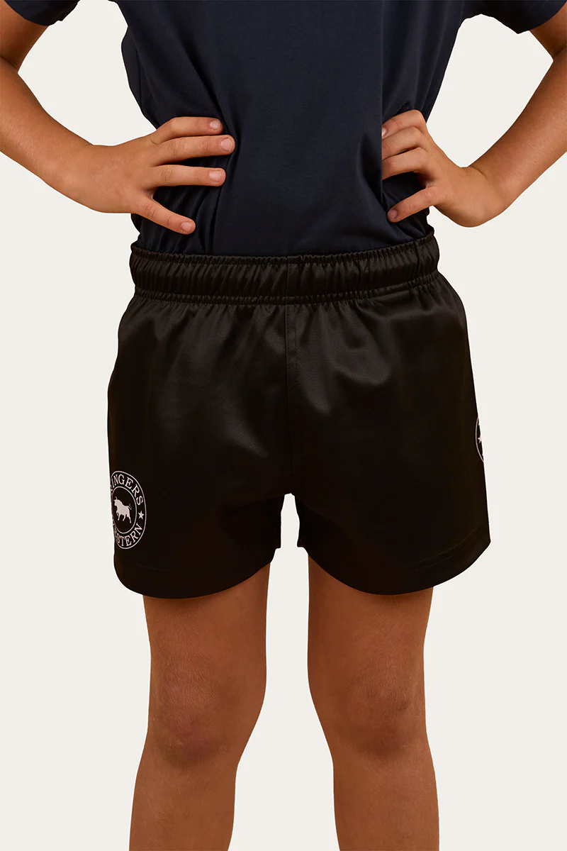 Ringers Kids Footy Shorts - Black