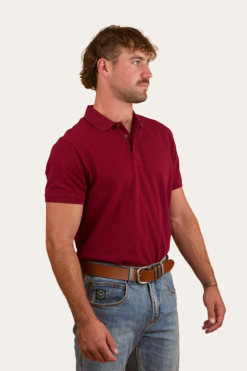 Custom Mens Polo - Burgundy