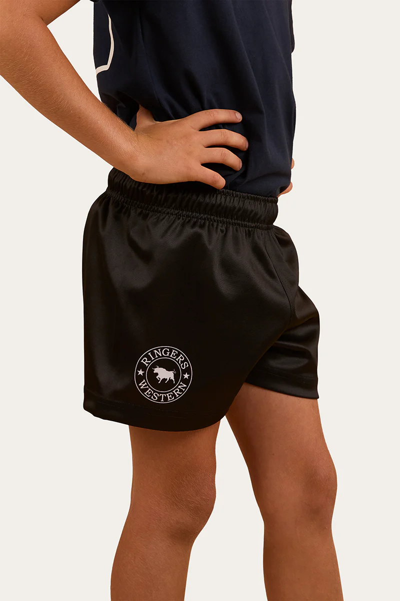 Ringers Kids Footy Shorts - Black