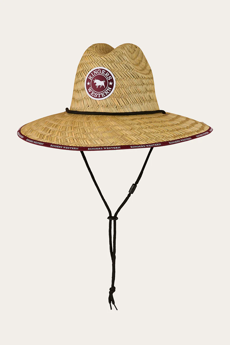 Paddy Straw Hat - Burgundy