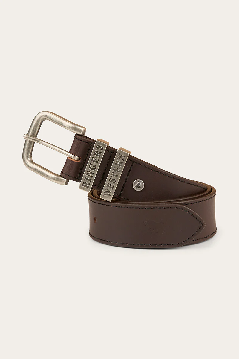 James Belt - Dark Brown / Silver