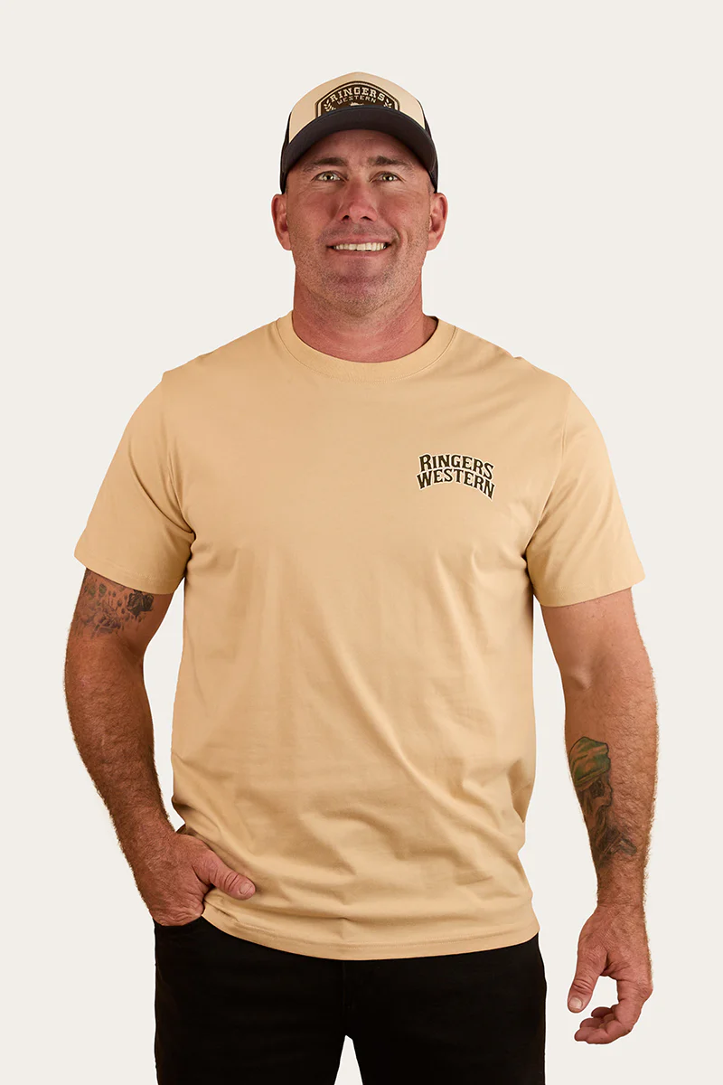 Do No Harm Take No Bull Mens Loose Fit T Shirt - Dark Sand