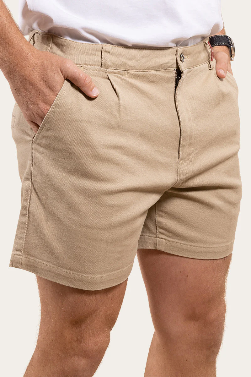 Cloncurry Mens Heavy Weight Work Short - Camel