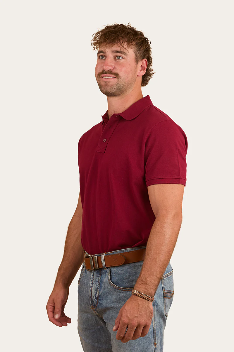 Custom Mens Polo - Burgundy