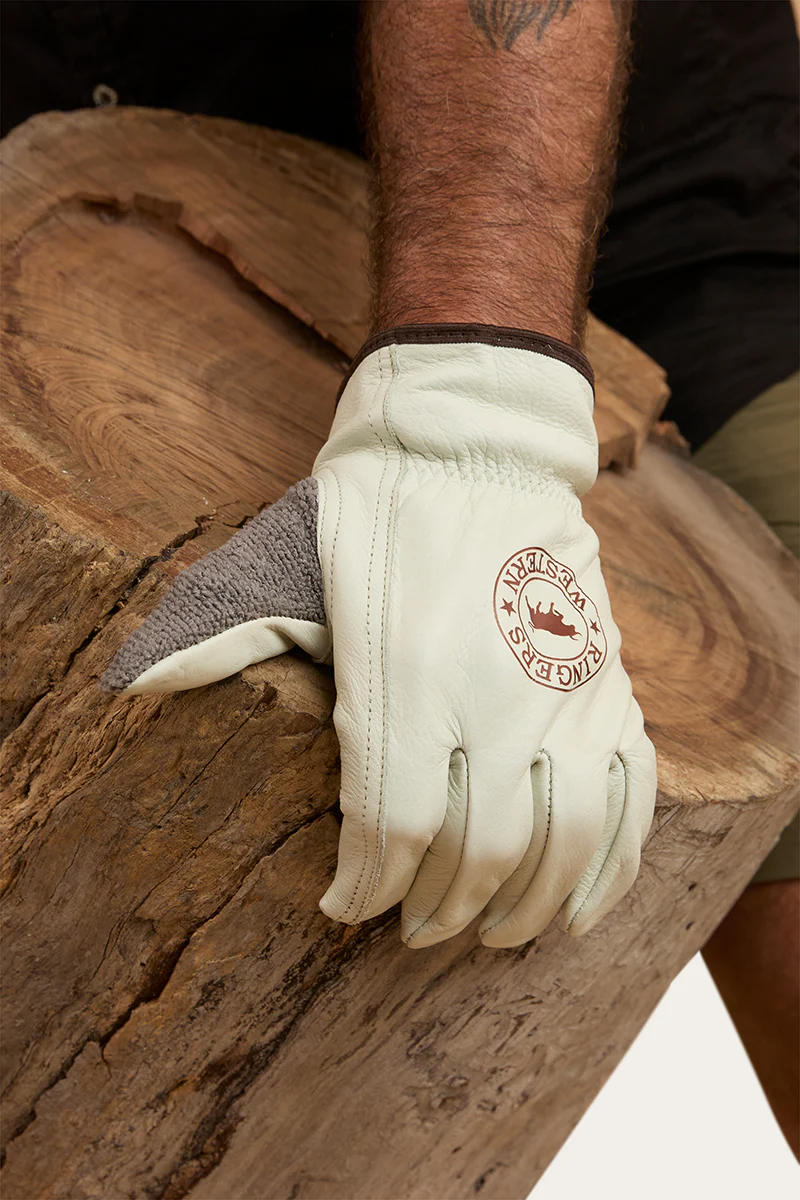 Big Dog Leather Gloves - Ivory