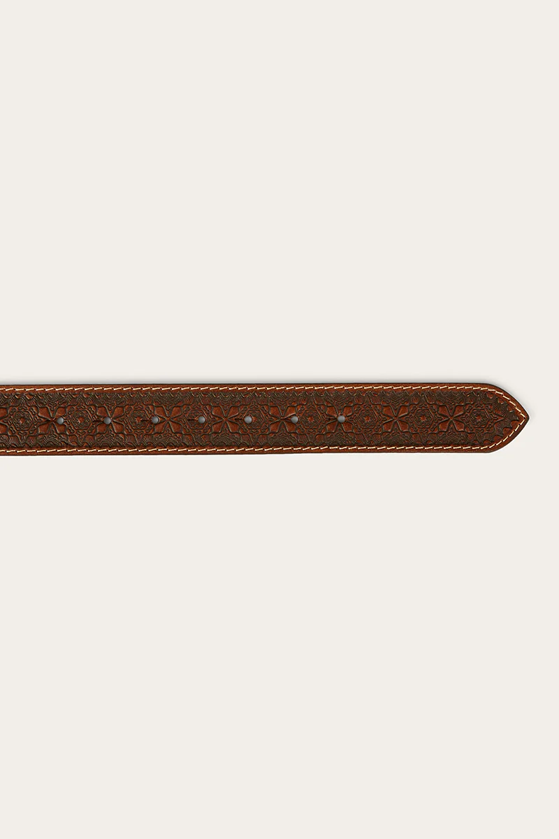 Dallas Belt - Brown / Silver