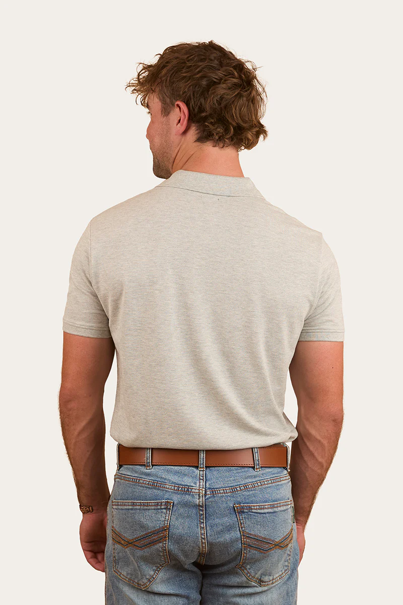Custom Mens Polo - Grey Marle